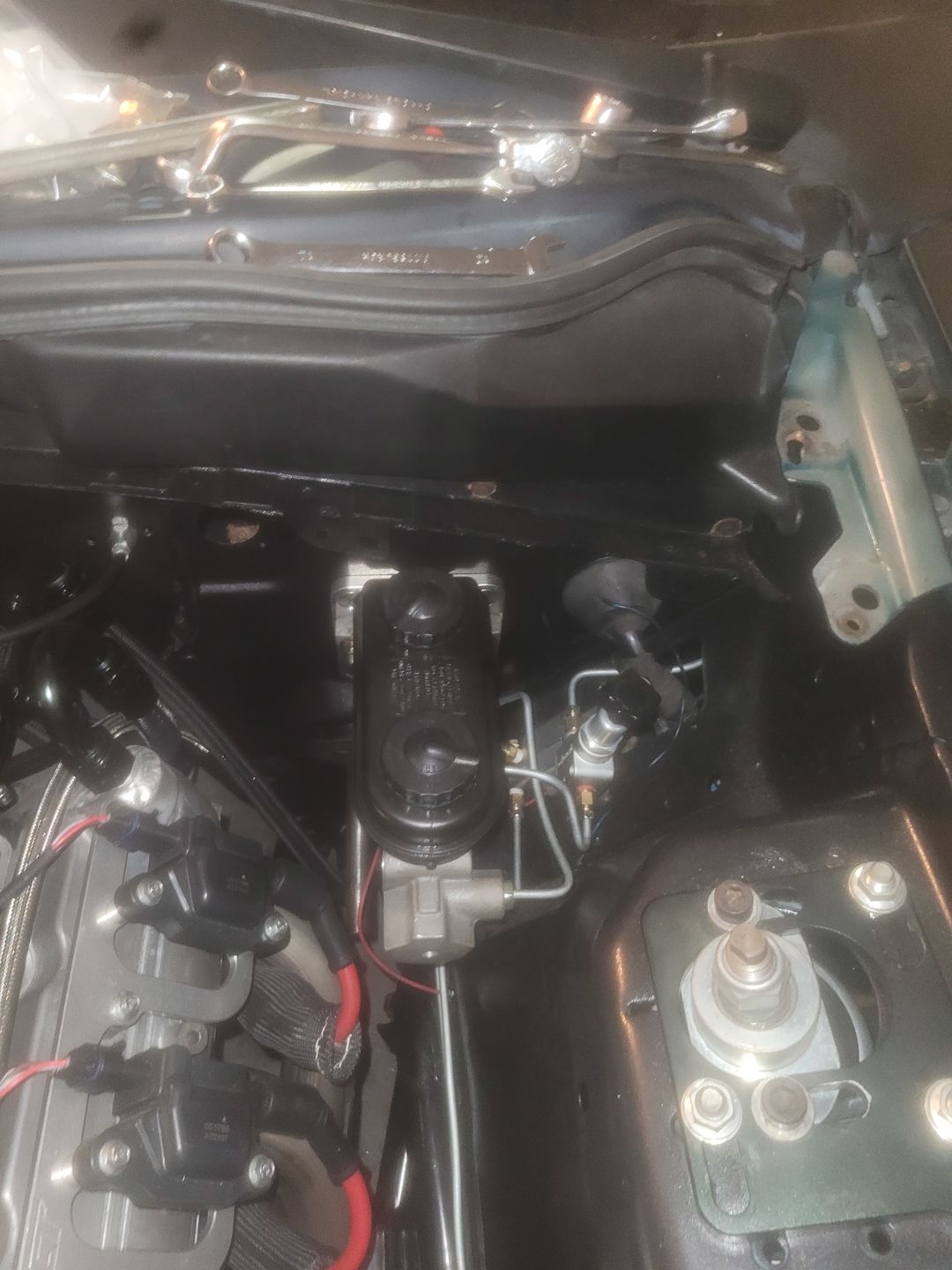 Customer photo review of Motion Raceworks 1994-04 SN95 New Edge Mustang Billet Aluminum Master Cylinder Conversion Kit 20-10008