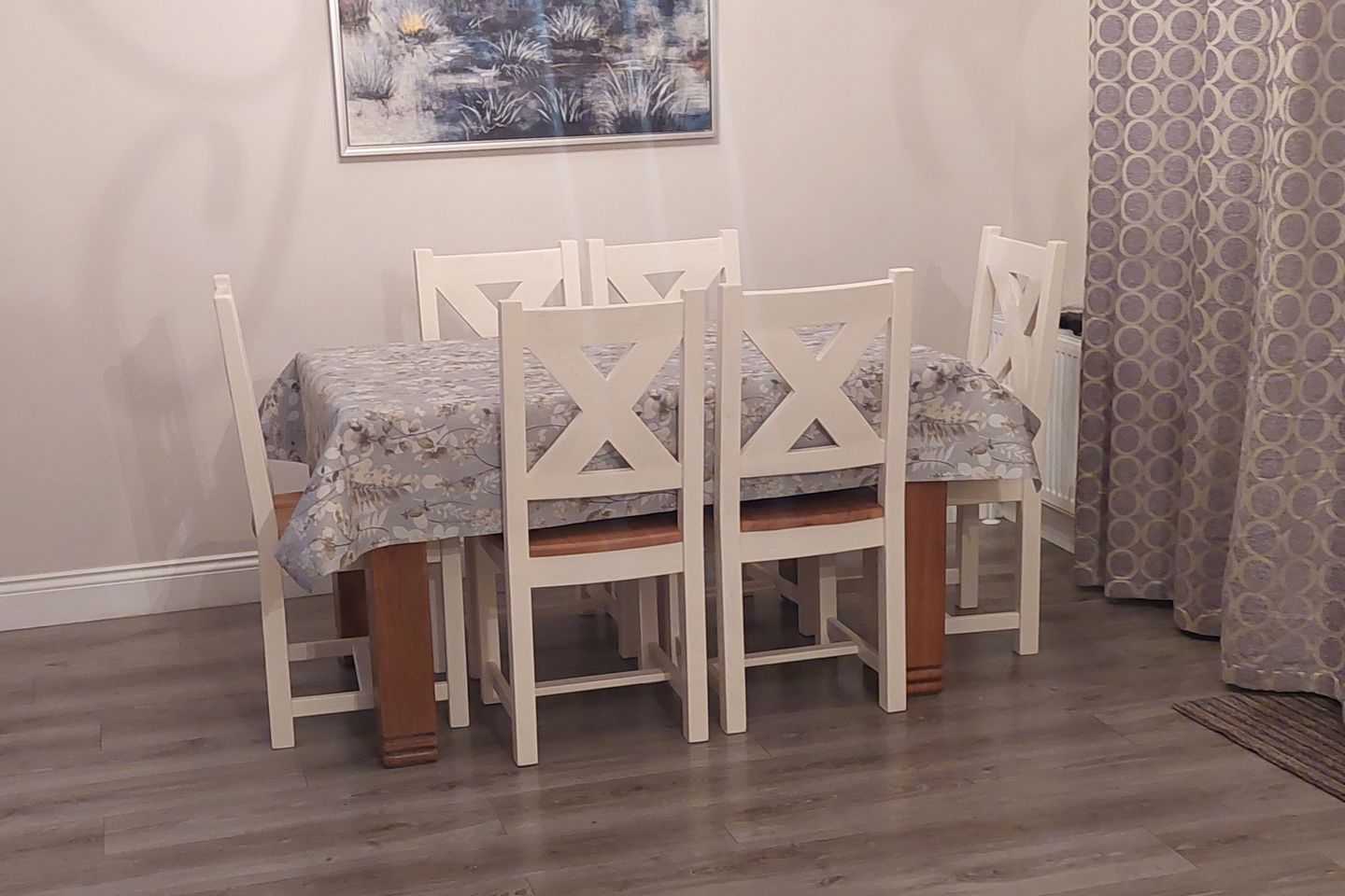 Customer photo review of Maximus oak white dining chair