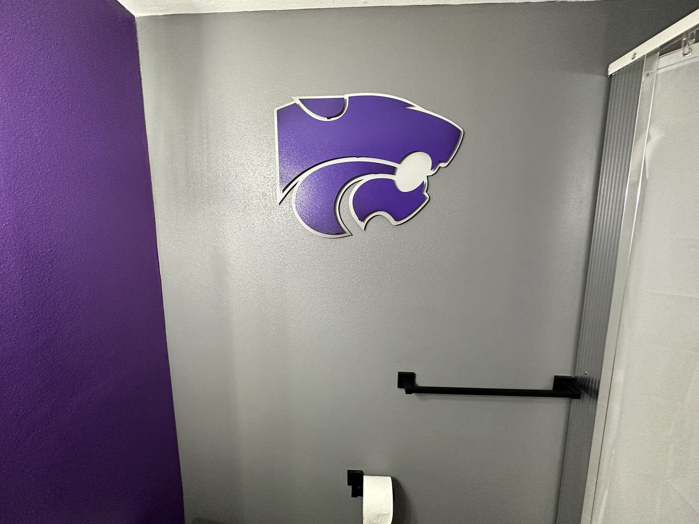 Customer photo review of Kansas State Wildcat Mascot 3D Vintage Metal Wall Art
