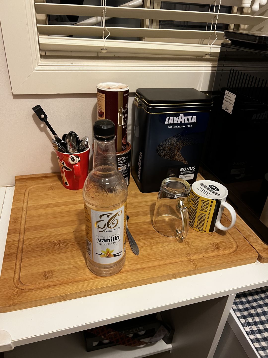 Customer photo review of Vanilla Coffee Syrup