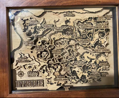 Customer photo review of THE HYRULE 3D MAP