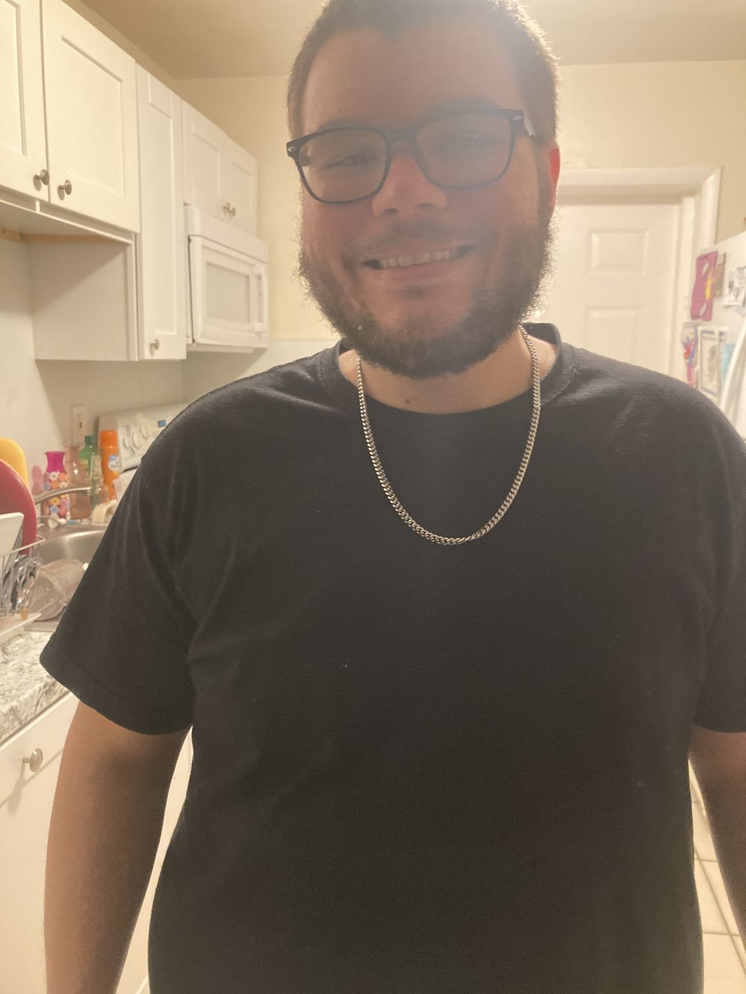 Customer photo review of To My Man - Straighten Your Crown - Cuban Link Chain Necklace