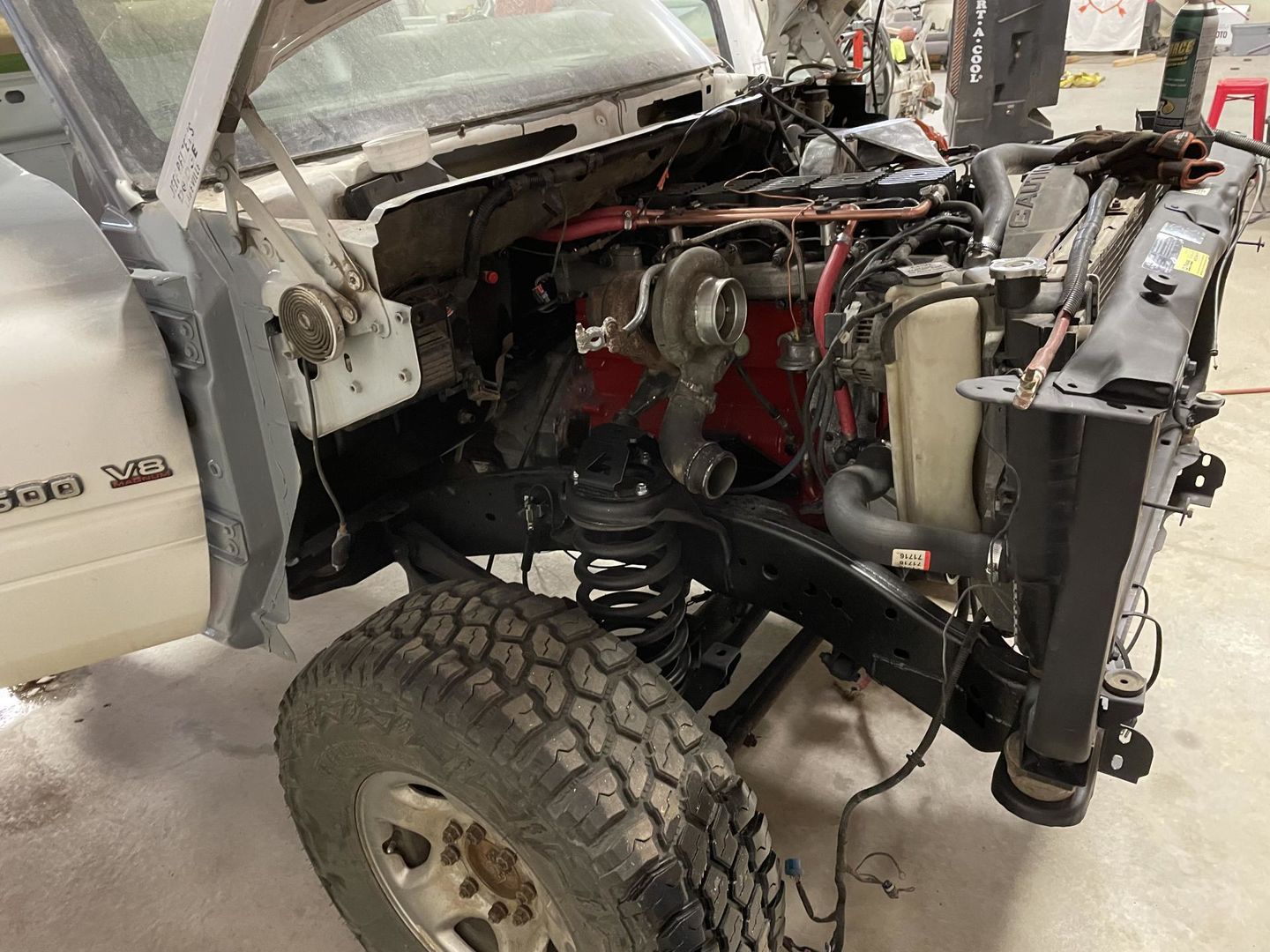 Customer photo review of 1994-2013 Dodge Ram 2500 / 3500 4x4 Leveling kit with shock tower