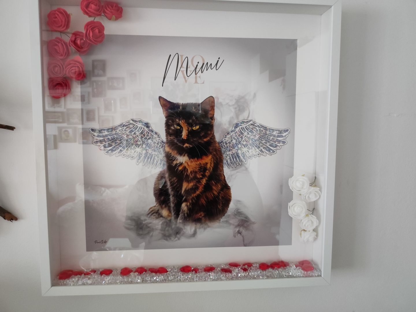 Customer photo review of Personalisiertes Portrait - Diamant Engel Stil