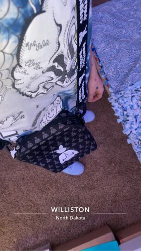 Customer photo review of Praying Rabbit Side Bag