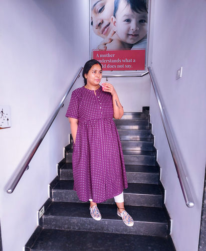 Customer photo review of Purple Handloom Maxi