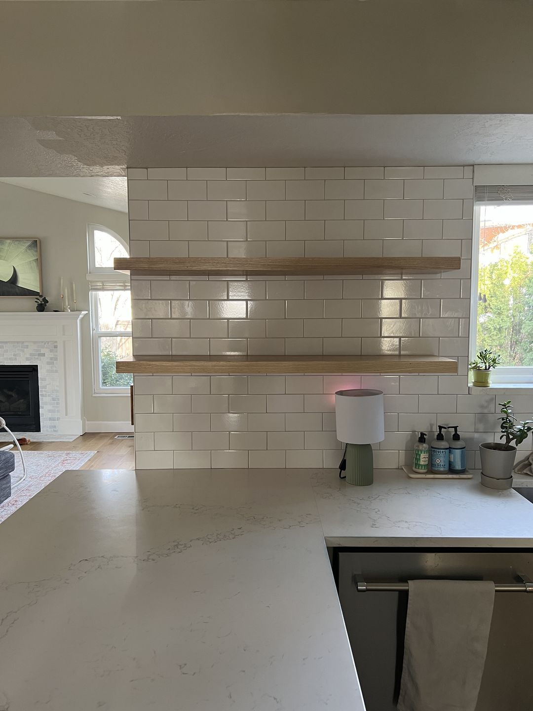 Customer photo review of Ash Floating Shelves