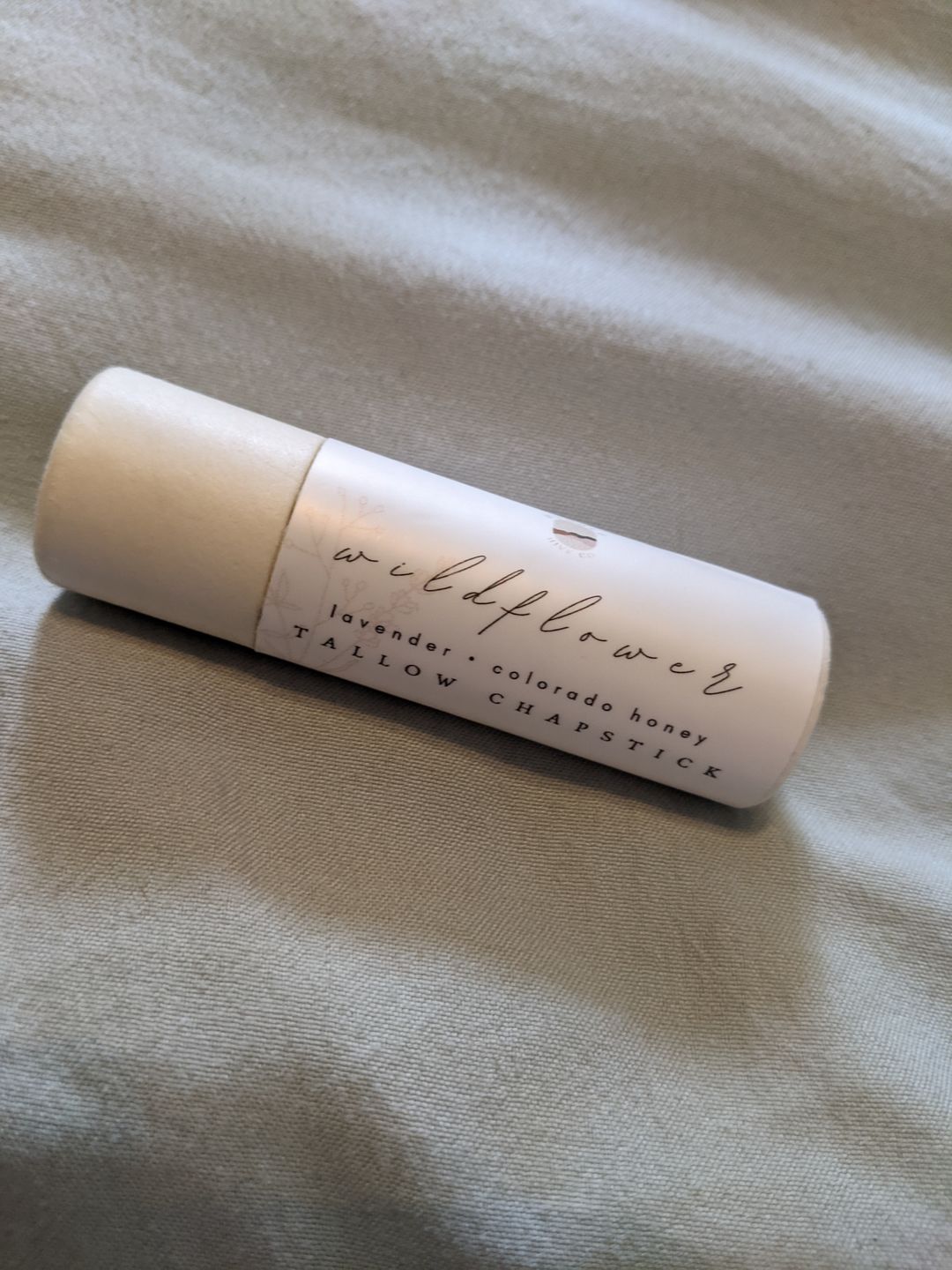 Customer photo review of wildflower / tallow chapstick