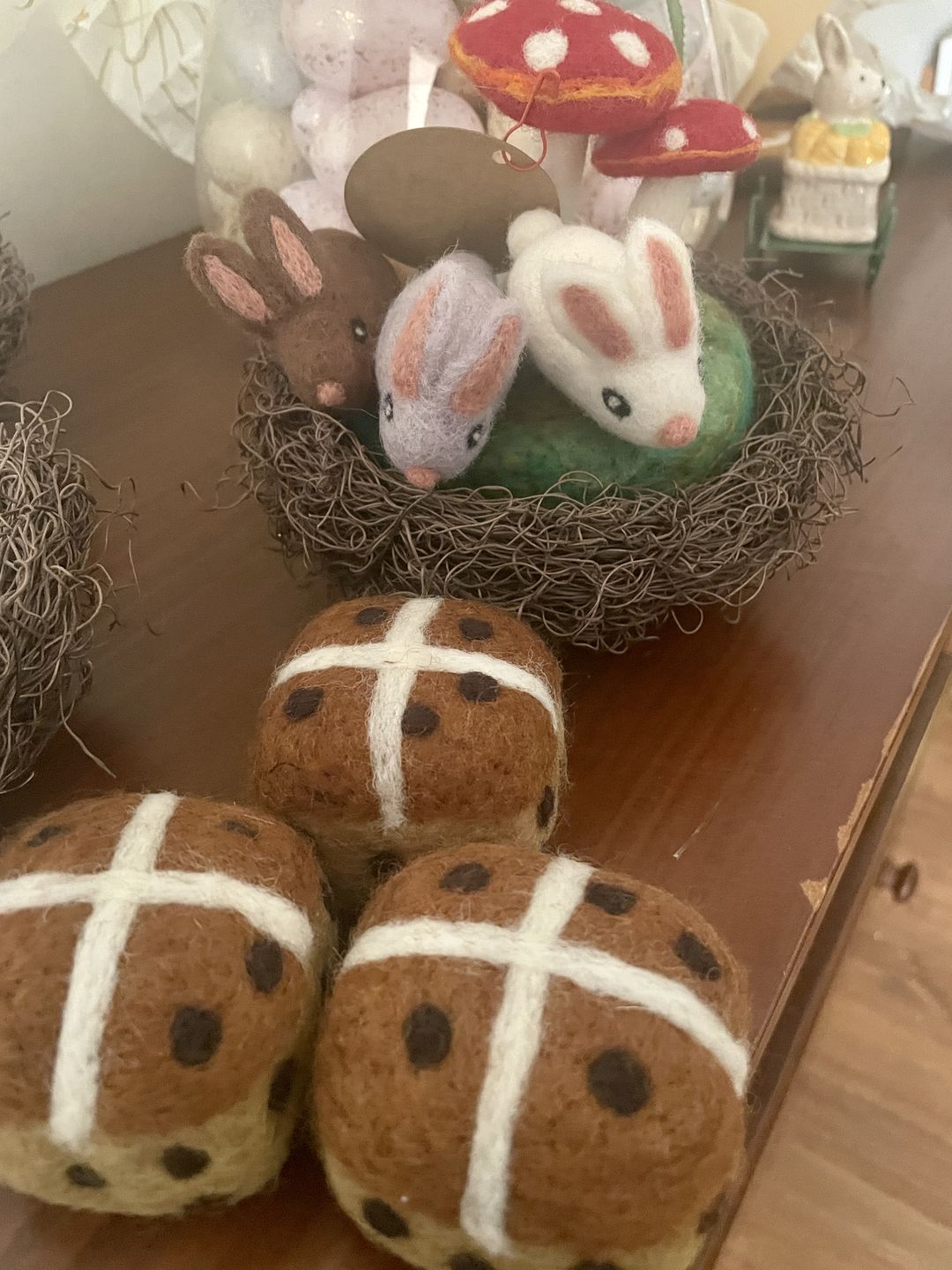 Customer photo review of Felt Hot Cross Buns (Set of 3)