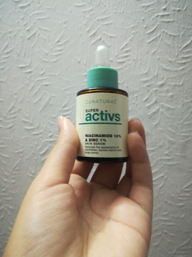 Customer photo review of Niacinamide 10% + Zinc 1% - Super Activs Skin Serum
