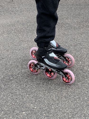 Customer photo review of Red Magic 125mm Hardcore 2.0 Inline Skate Wheel