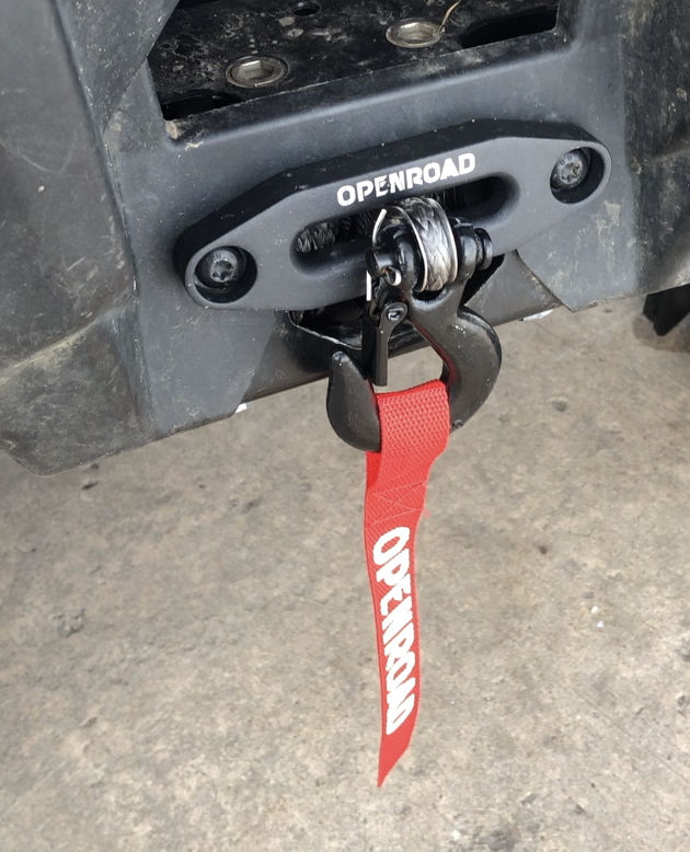 Customer photo review of OPENROAD 4500lbs ATV/UTV Winch with Synthetic Rope and Wireless Remotes