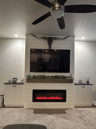 Customer photo review of Rustic Mantels