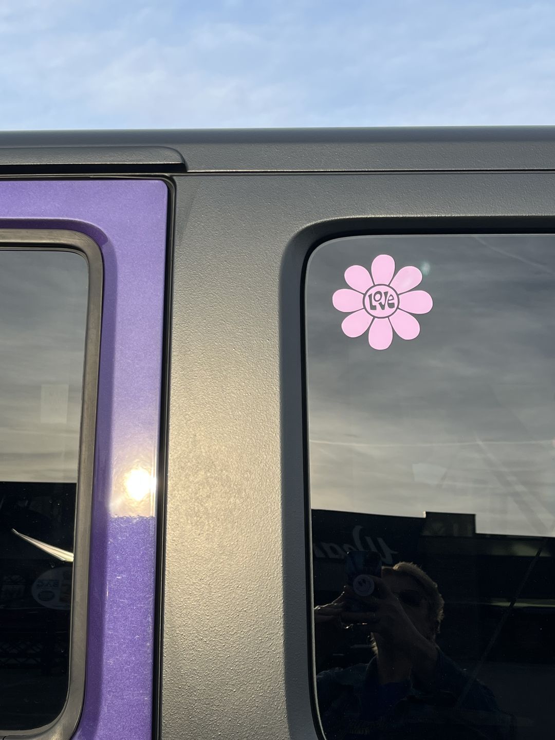 Customer photo review of Love Daisy Sticker