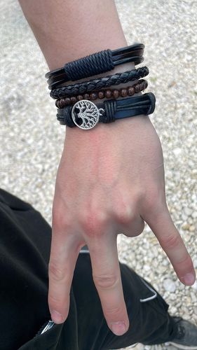 Customer photo review of BRACELET YGGDRASIL - CUIR