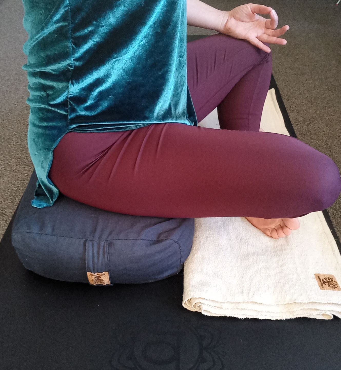 Customer photo review of Rectangular Yoga Bolster