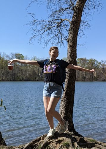 Customer photo review of Glory Days Apparel - Wild Berry CLT Black T-Shirt