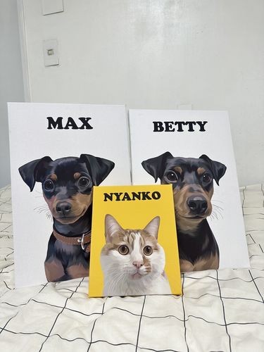 Customer photo review of Petcanvaオーダーメイド ペット似顔絵