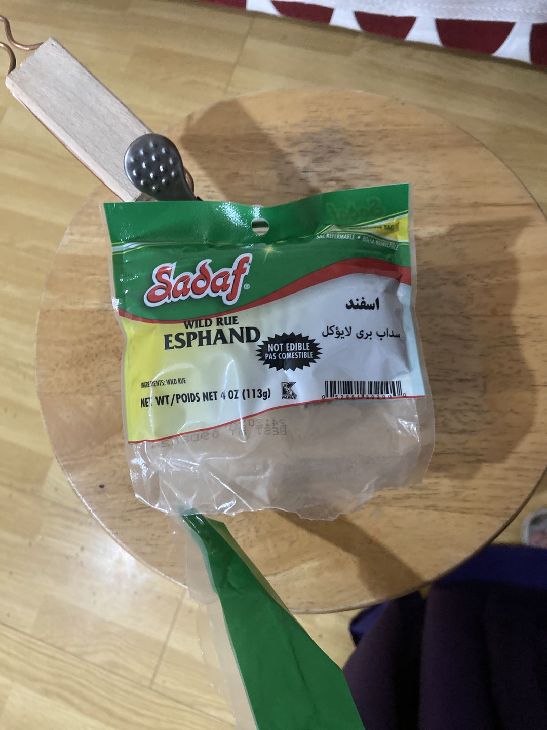 Customer photo review of Esphand Incense - Wild Rue Seed - Pack of 2 Esfan