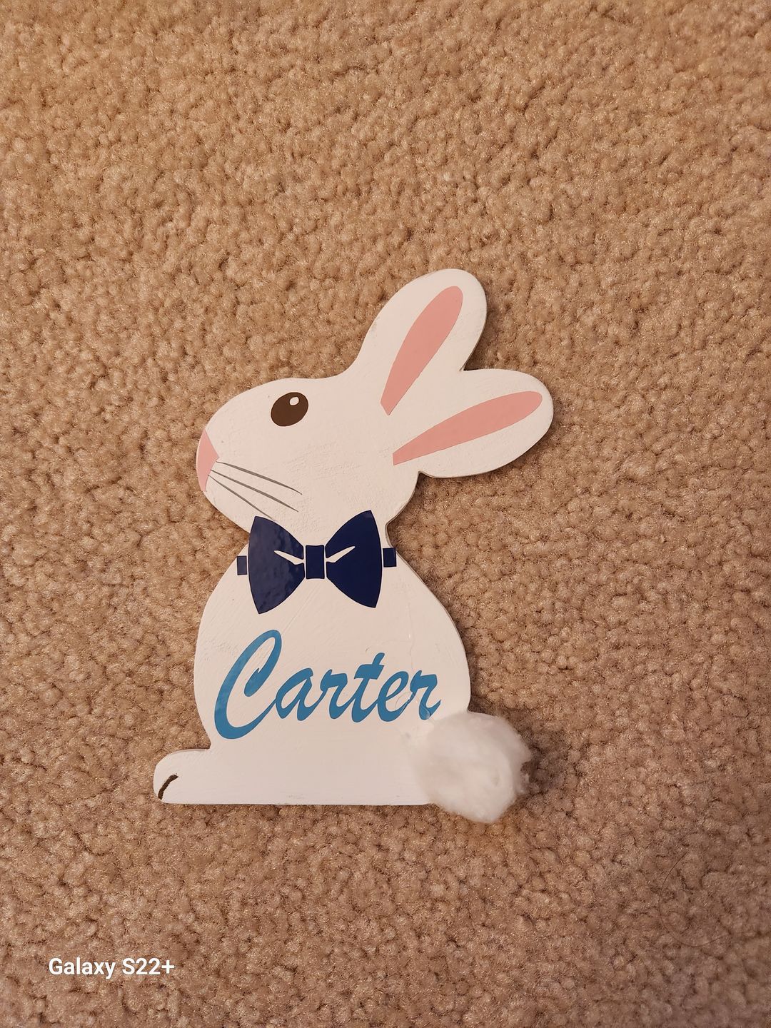 Customer photo review of Unfinished Wood Easter Bunny Shape - Craft - up to 36" DIY