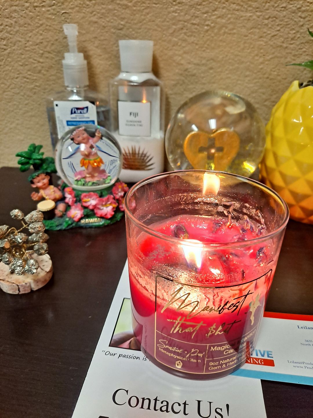 Customer photo review of Manifest That $h*t Limited Edition Manifestation Candle- Alchemy - Rapid Manifestation