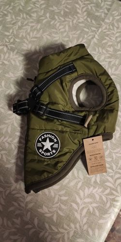 Customer photo review of Dog Coat - Winter Dog Jacket Australia