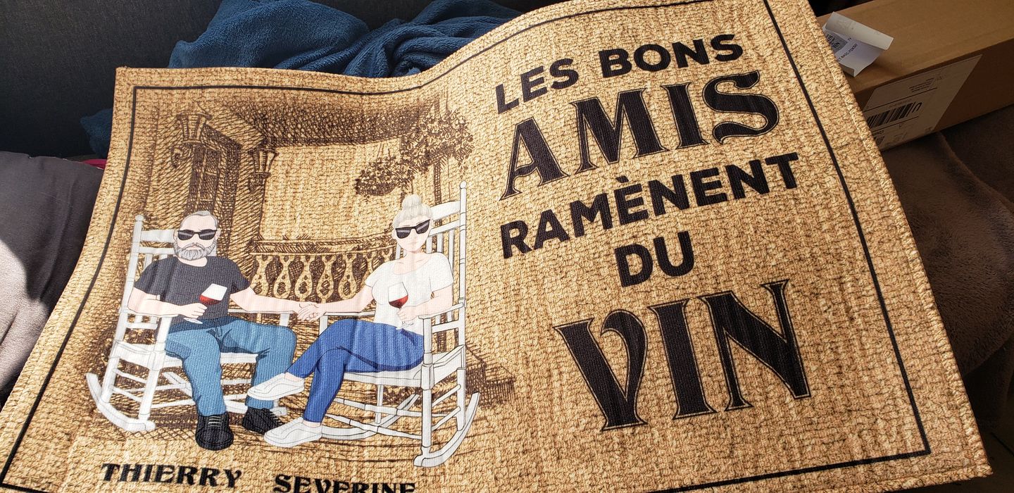 Customer photo review of Bienvenue  - Couples-Paillasson