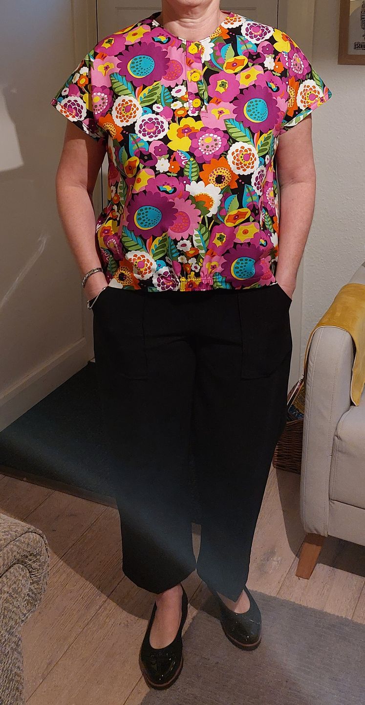 Customer photo review of Linen Look Suiting Fabric