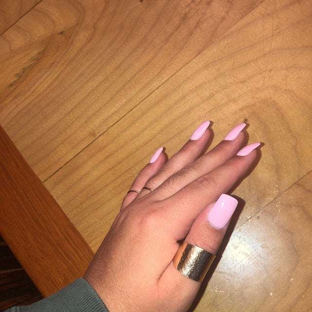 Customer photo review of Phoebe Textured Cocktail Ring | Gold Filled