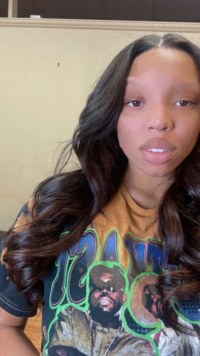 Customer photo review of Raw Tape-In Hair Extensions (1 Pack/100G)