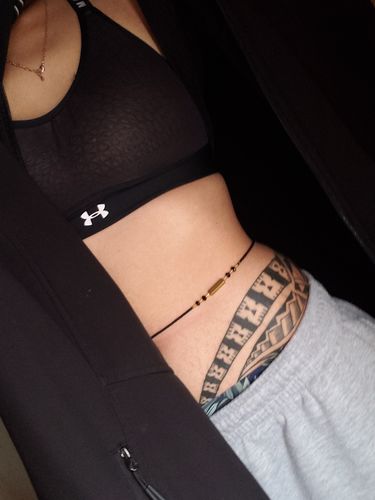 Customer photo review of Gold Goddess Clasp Waist Beads