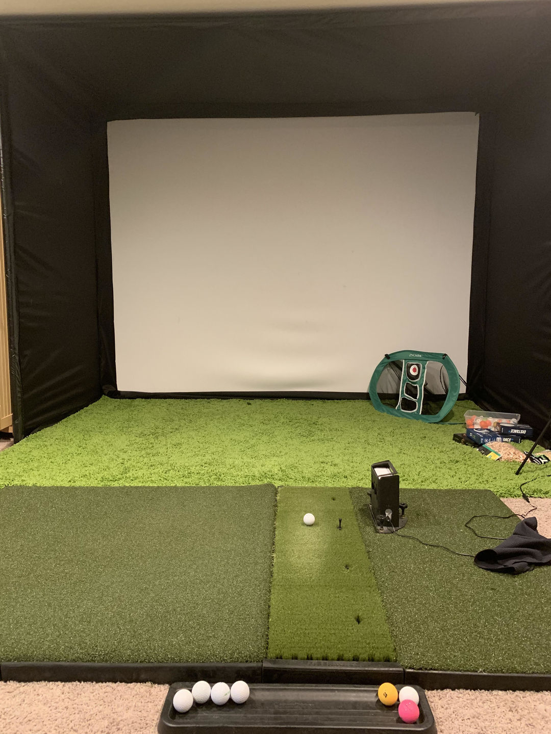 Customer photo review of SkyTrak PerfectBay™ Golf Simulator Package