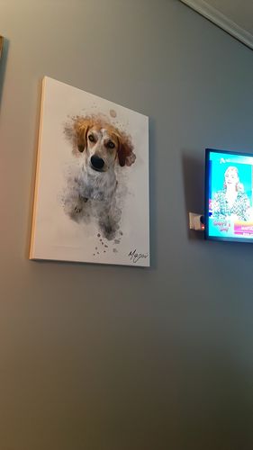 Customer photo review of Πορτραίτο Κατοικίδιου - Νερομπογιά