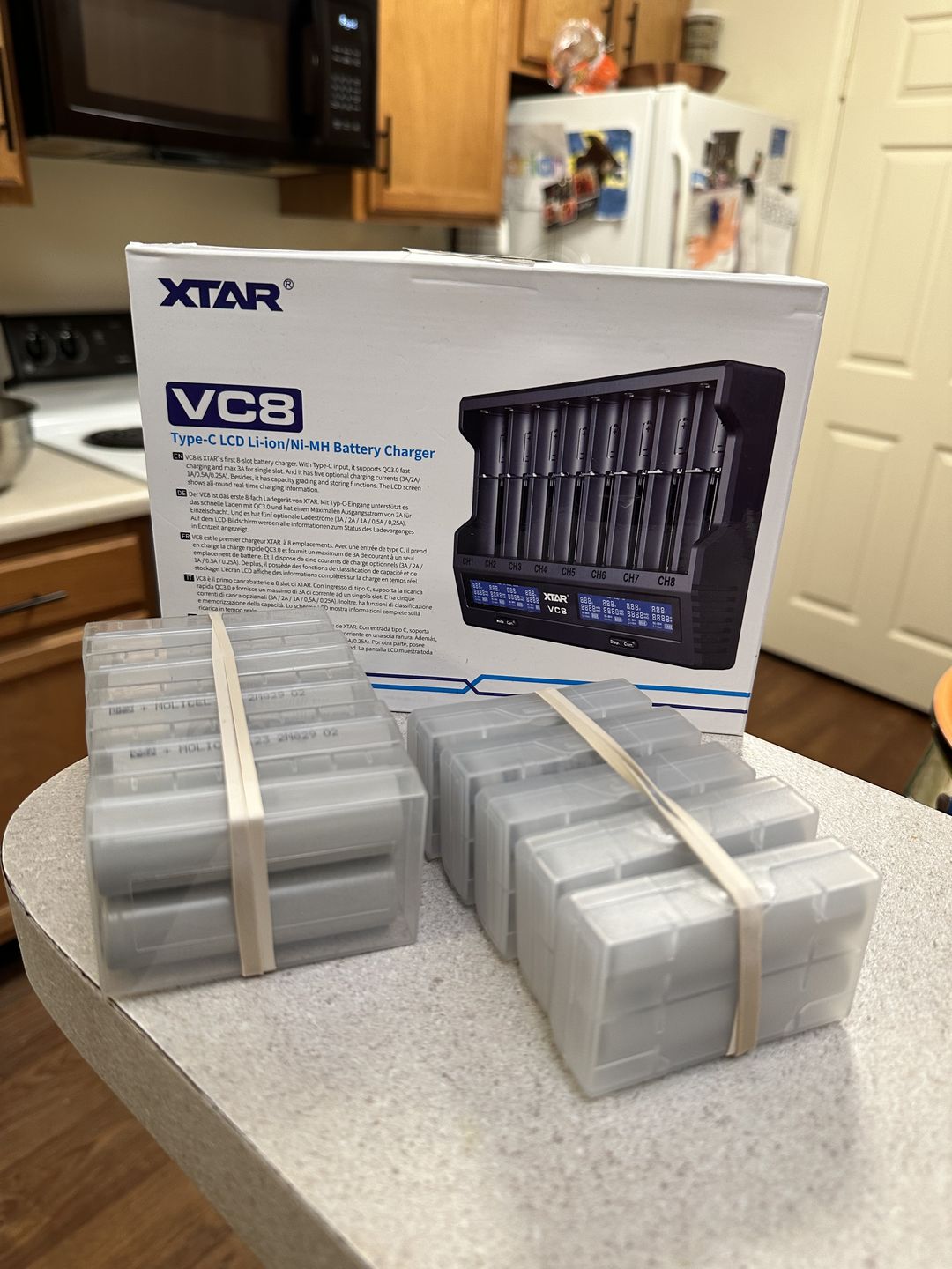 Customer photo review of XTAR VC8 8 Bay Smart Li-ion Battery Charger