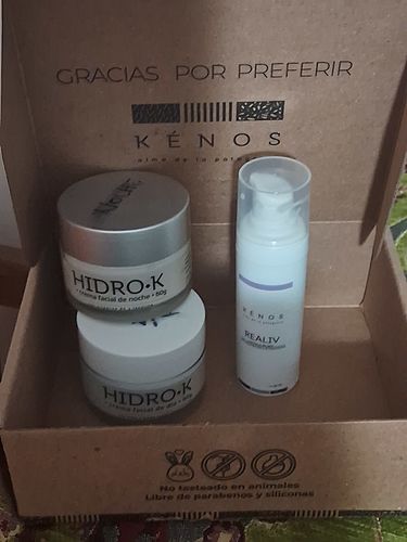 Customer photo review of Pack rostro: Hidro-K Día, Hidro-K Noche, Realiv
