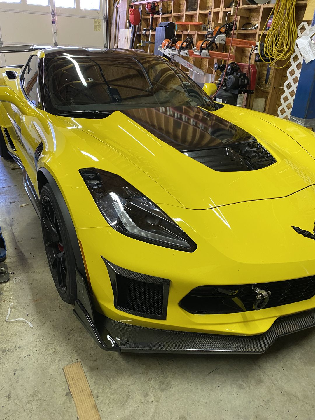 Customer photo review of Corvette C7 Stage 2.5 ZR1 Conversion Extended Front Splitter