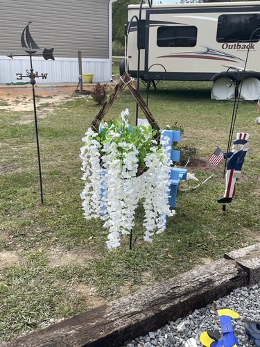 Customer photo review of Bulk 12 Pcs 3.6 Feet Wisteria Vine Artificial Flower Wholesale