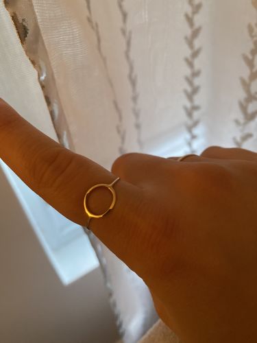 Customer photo review of Circle Ring - 10 Karat Gold