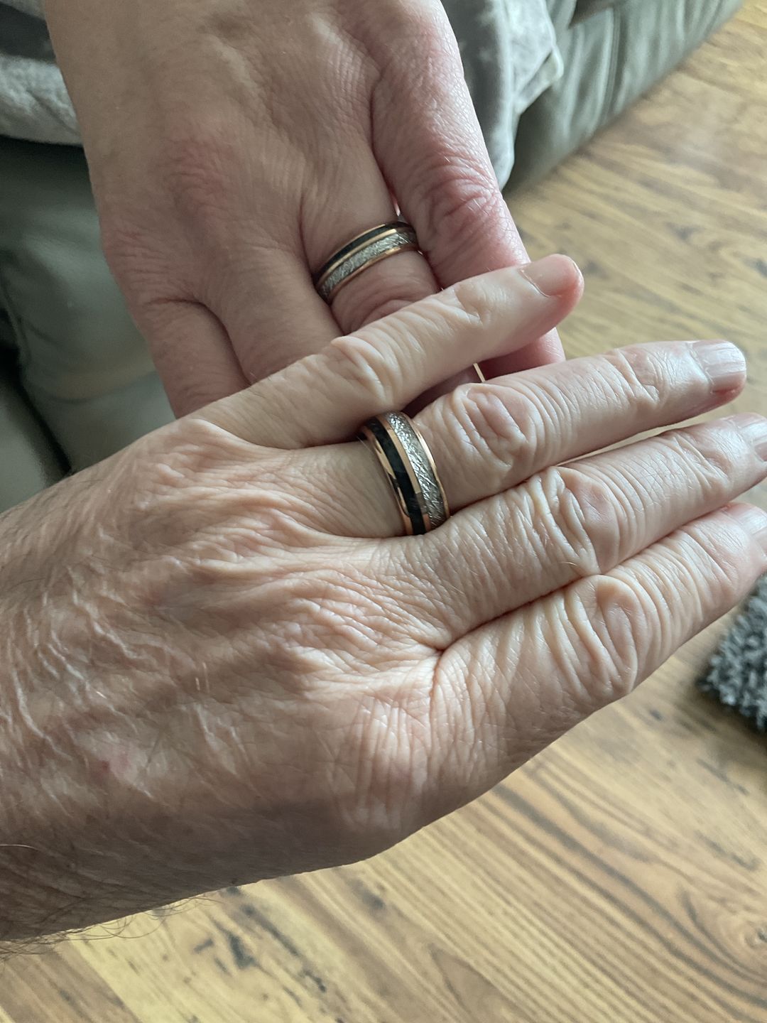 Customer photo review of The Rosie Black Wonder Ring Set