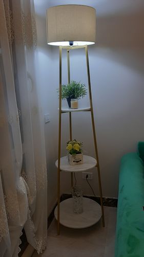 Customer photo review of أباجورة أرضية مع أرفف - BHY226