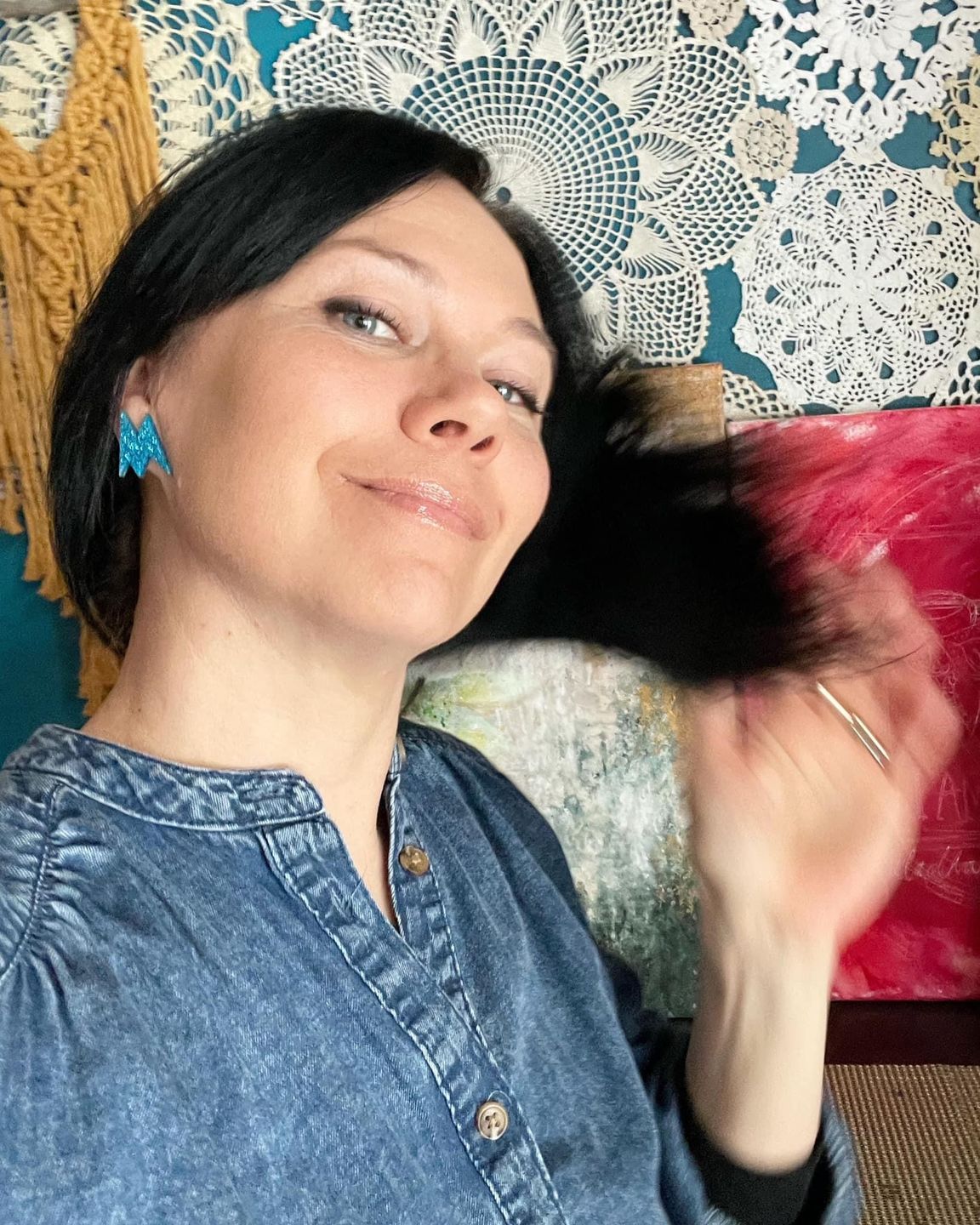 Customer photo review of Maija X Vorssa Nappikorvikset