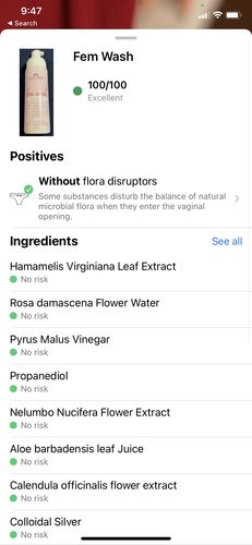 Customer photo review of Extra Loving Fem Wash