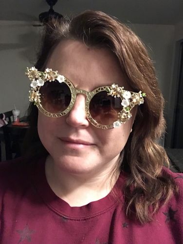 Customer photo review of Rococo floral sunglasses
