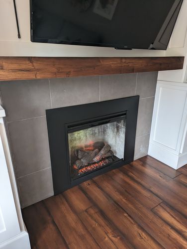 Customer photo review of Dimplex Revillusion 30 inch Built-In Electric Firebox | Weathered Concrete