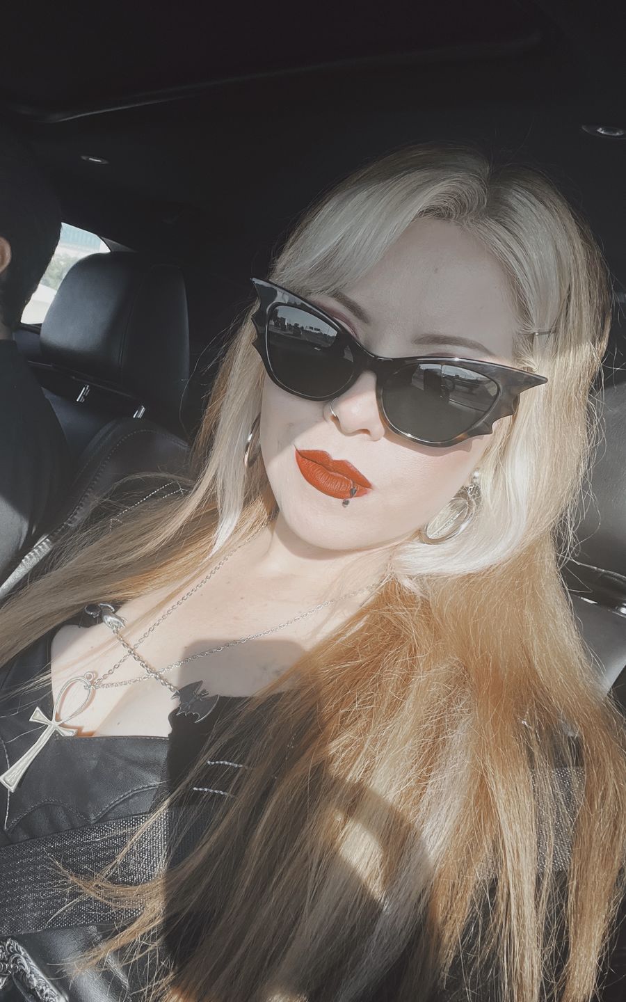 Customer photo review of Vamp Batwing Sunglasses in Tortoise