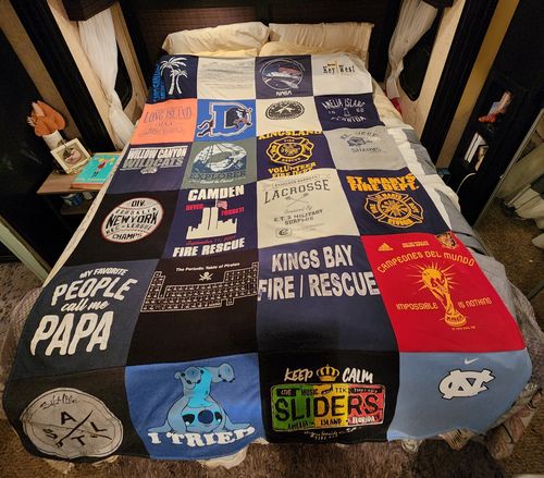 T-shirt quilt from university of north carolina by Kevin from FL
