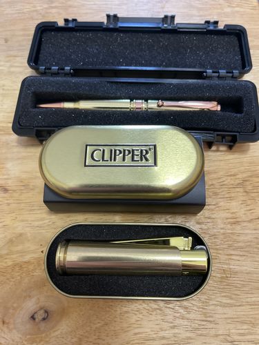 Customer photo review of 50 Cal BMG Refillable Adjustable Lighter - Solid Brass - Made in The USA