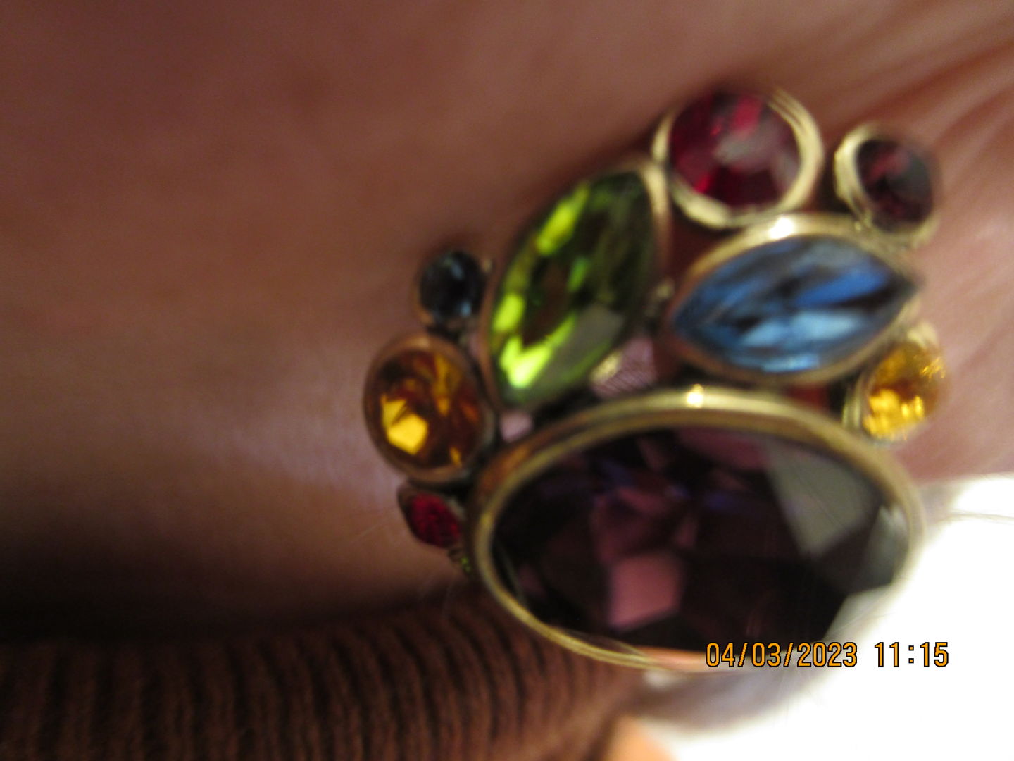 Customer photo review of Heidi Daus® "Vintage Classic" Crystal Deco Earrings