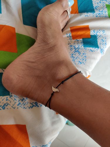 Customer photo review of Rubans Gold-Plated White Stone Studded  Beaded Jewellery Set