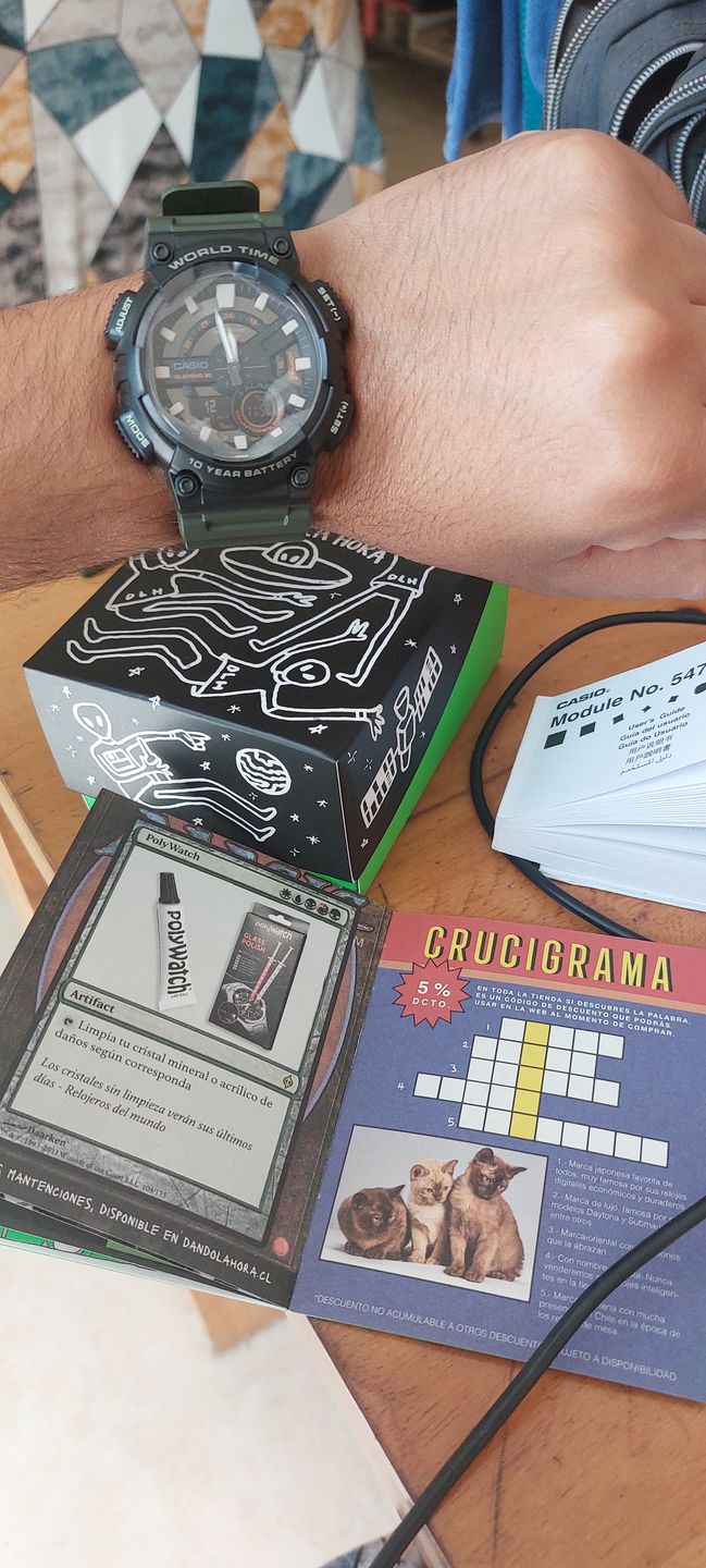 Customer photo review of Reloj Casio Análogo-Digital Vintage AEQ-110W-1BVDF Negro